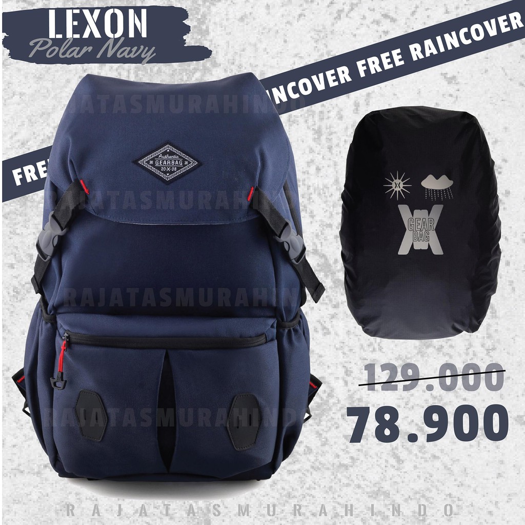 Tas Ransel Pria / Wanita Korea GEAR BAG 13115 - LEXON + FREE RAINCOVER - Dailypack BAckpack