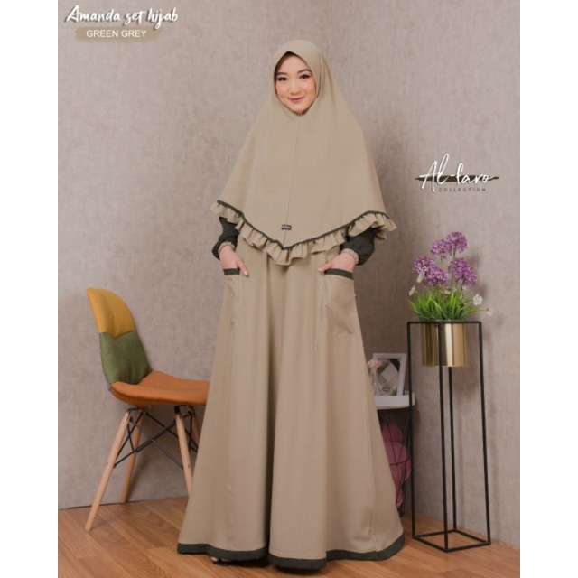 Gamis Amanda Set Hijab by Ori Alfaro