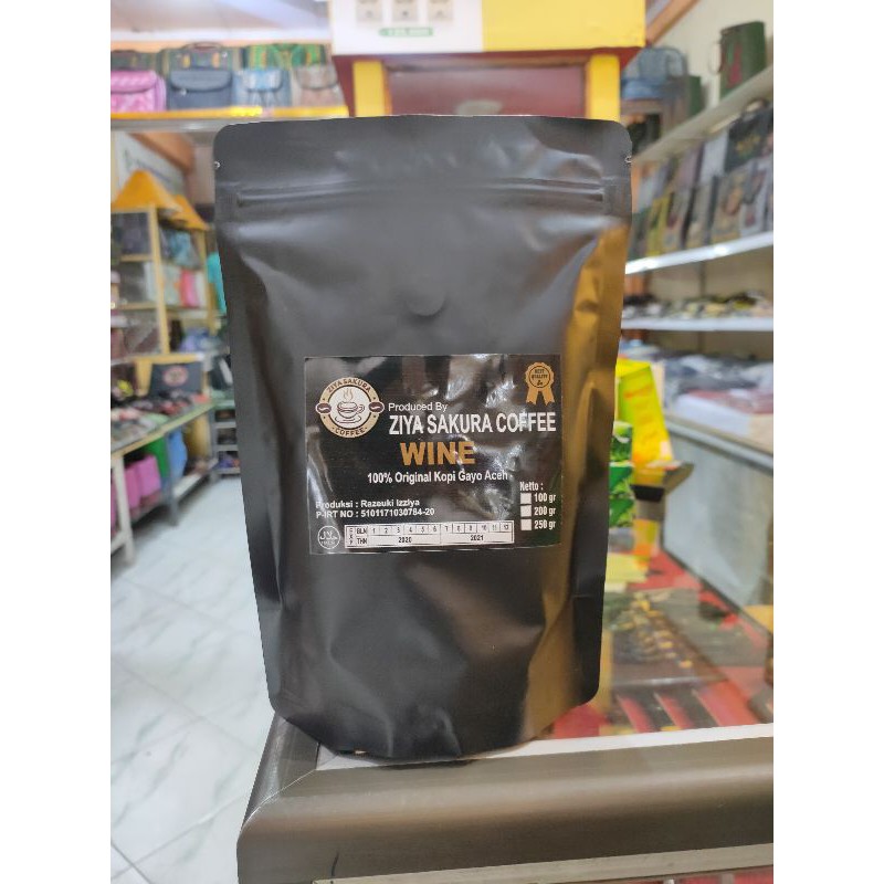 

WINE COFFE / KOPI ARABIKA WINE ASLI ACEH GAYO | ziya sakura coffe