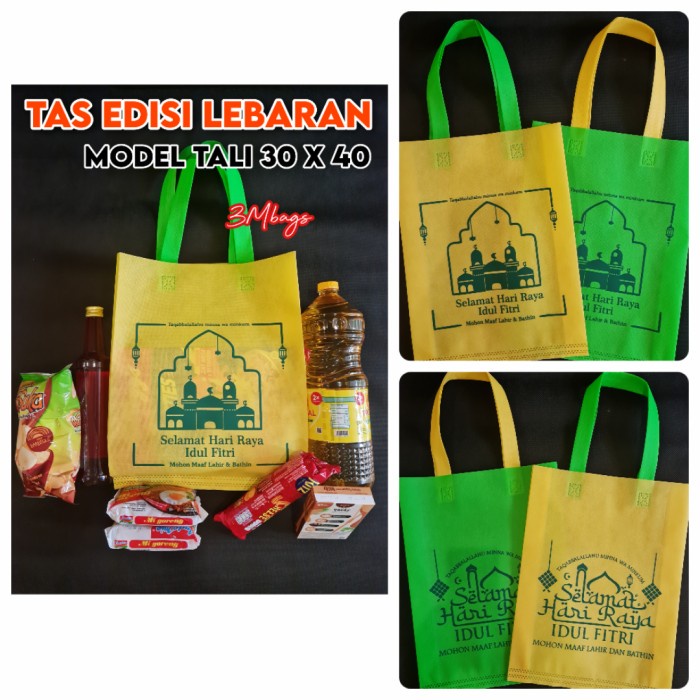 

NEW Tas Edisi LEBARAN Model Lipat Samping 30 x 40 x 8 cm (M) - Isi 12 pcs