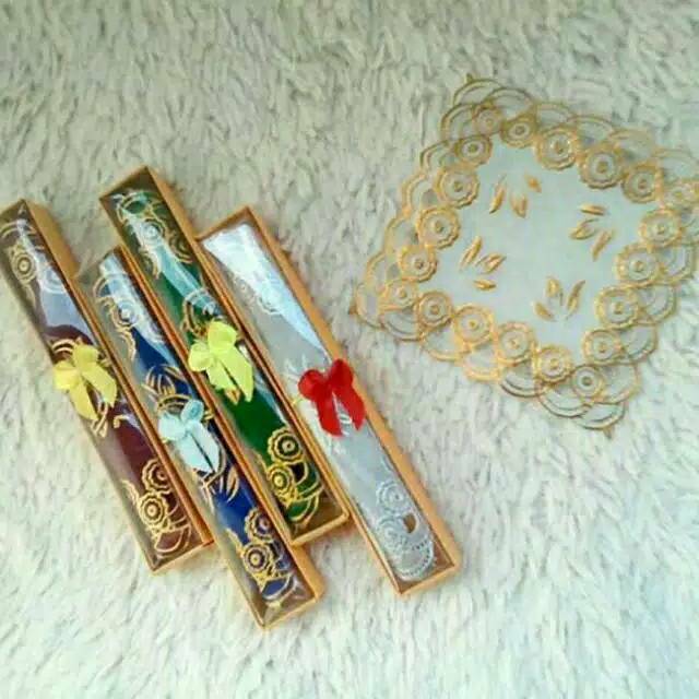 Souvenir Tatakan Gelas Kemas Box