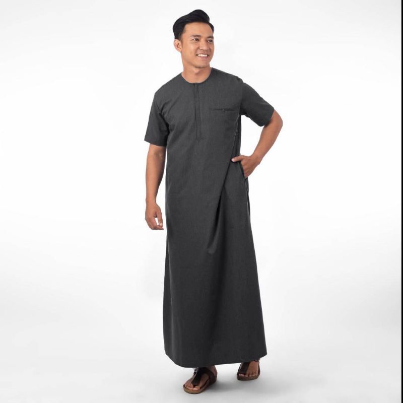 Zoya  Jubah gamis Pria Dewasa Lengan Pendek Populer Farzen Menswear