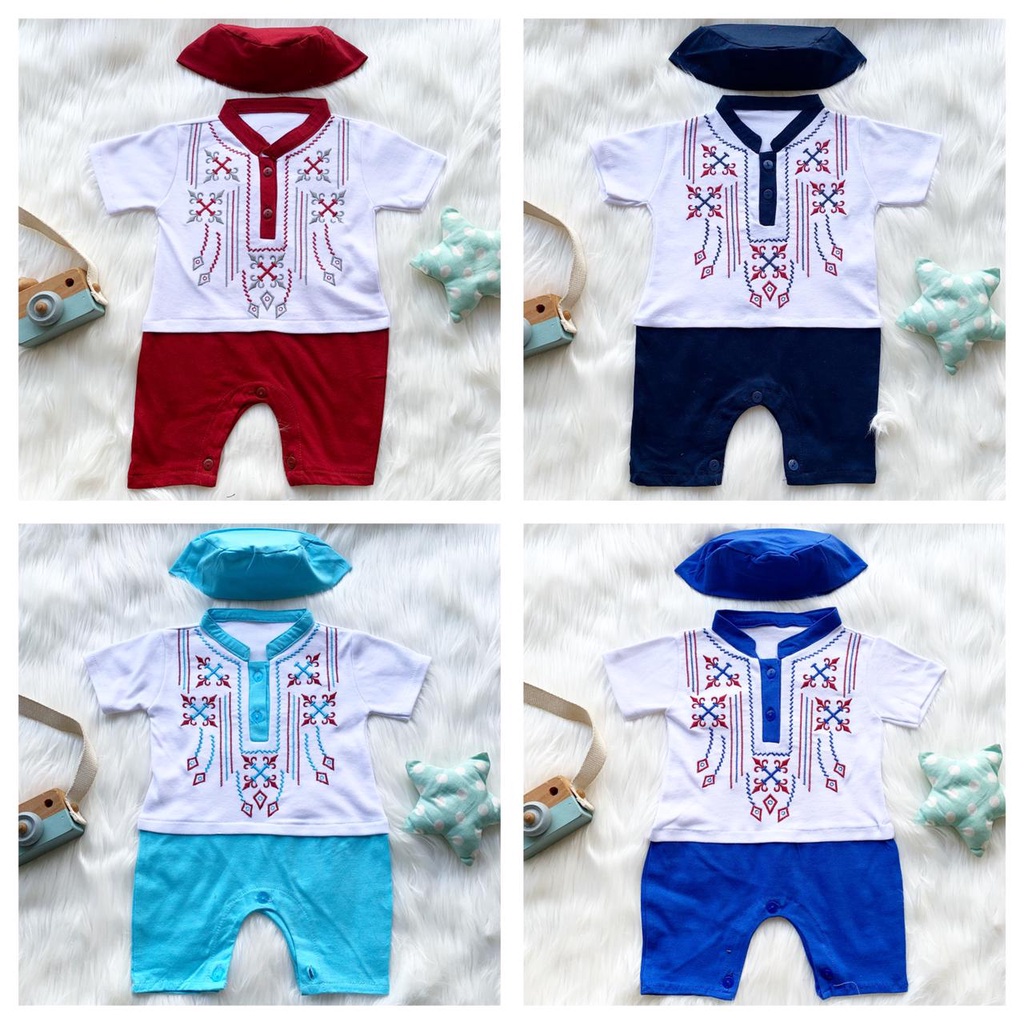 RK baju koko bayi jumper 0-12 bulan 1 tahun newborn bayi anak aqiah balita koko jumper ATTA