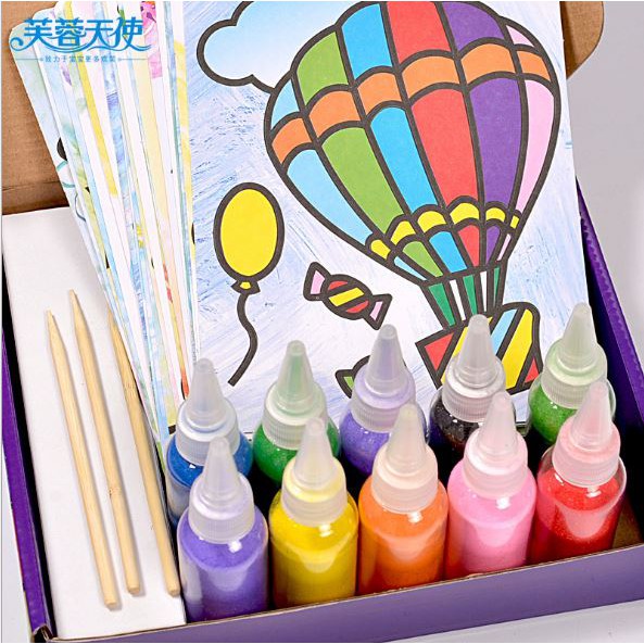 

Sand Painting set 10warna dan 26 Gambar