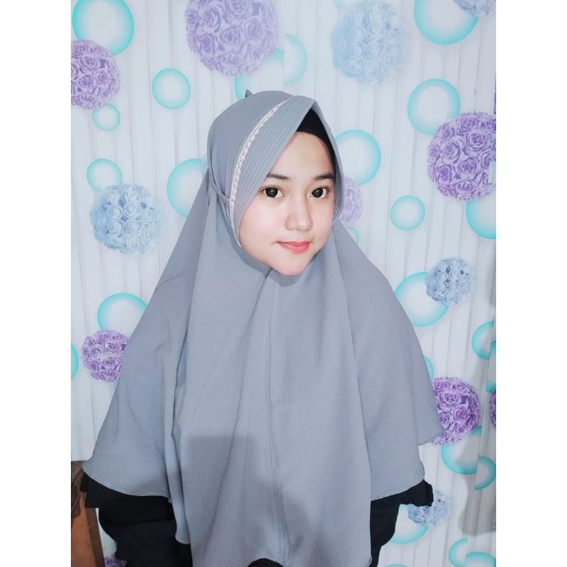 Hijab Bergo Maryam Cringkel Air Flow Renda