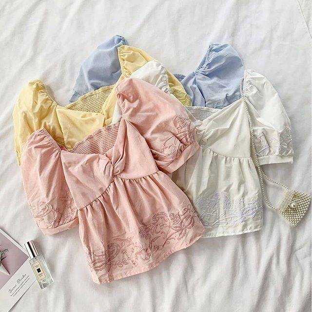 Baju Atasan Lace Motif wanita Blouse