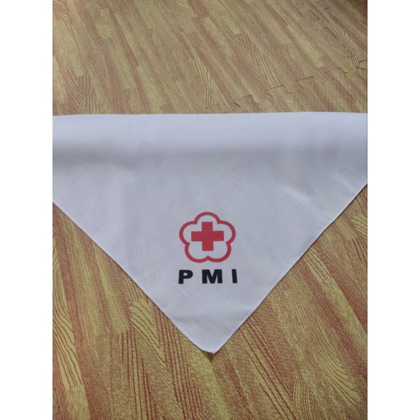 syal PMI sablon putih SMA