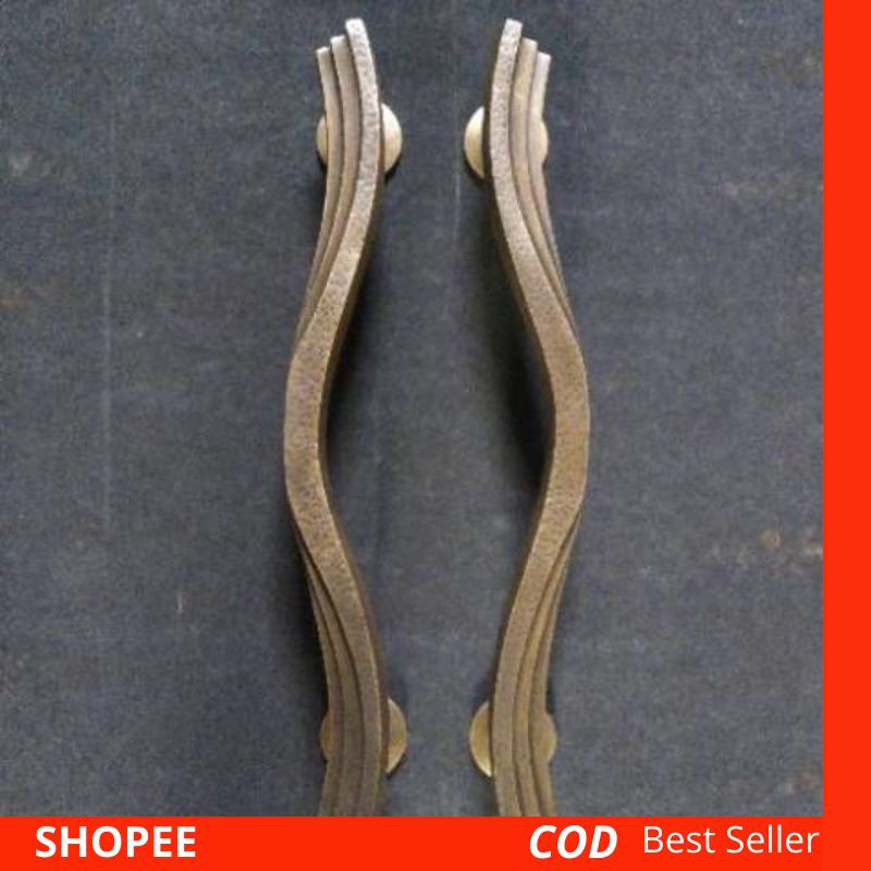 Promo Handle Pintu Kuningan / Brass Door Pull - Kipas 02 Asli Kuningan