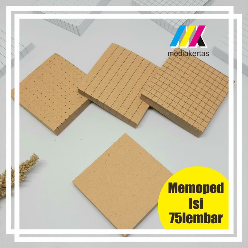 

Notepad Craft Vintage Coklat Murah Memopad Kota Titik garis Polos Catatan Pengingan