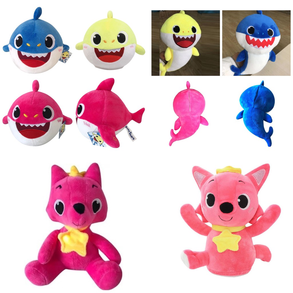 Baby Shark Boneka PINKFONG Lucu Dengan Lampu  Dan Musik 