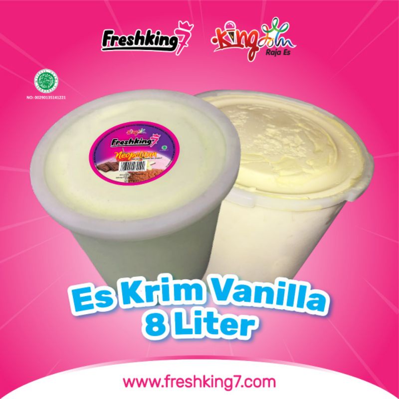 

Es Krim Vanilla 8 liter - Freshking7 Ice Cream