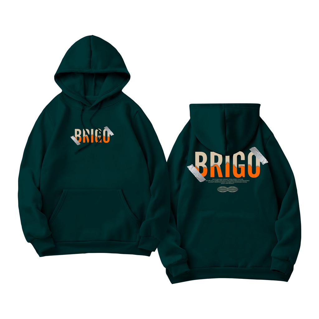 BRIGO Jumper Hoodie Scotch tape Art   II Sweater Hoodie BRIGO Sablon DTF Fleece Cotton II SIZE M-XXL (Pria &amp; Wanita) Free stiker&amp;Gantungan Kunci