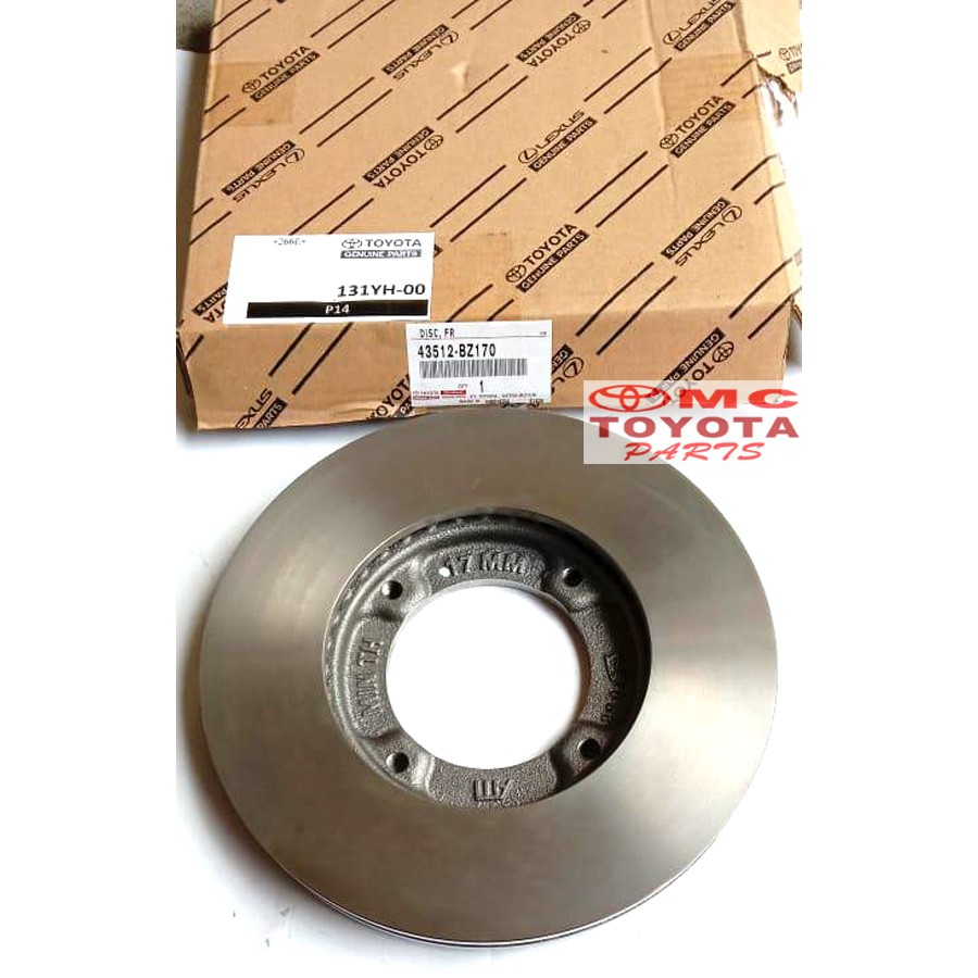 Disc Disk Brake / Piringan Cakram Rem Depan Avanza Xenia 43512-BZ170