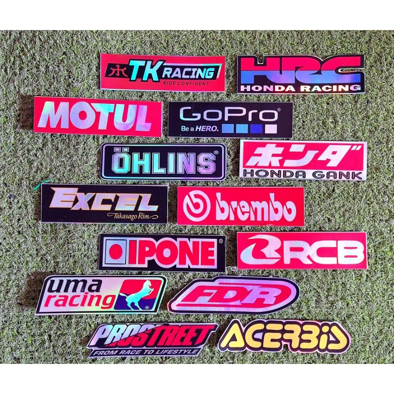 STIKER RACING / HOLOGRQM STIKER / STIKER MOTOR