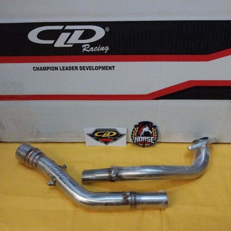 LEHERAN PIPA HEADER KNALPOT ORIGINAL CLD TIPE C1 C2 GENIO BEAT DELUXE SCOOPY ALL NEW INLET 38 MM MOD