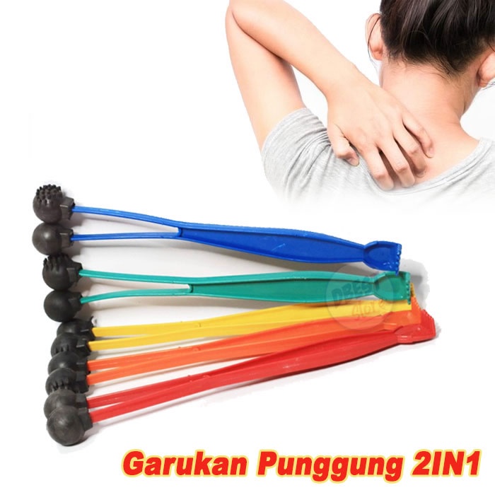 PAKET Alat Garuk Punggung Penggaruk Belakang Badan Garukan + Alat Kerok Badan Kerokan Refleksi Kerikan Koin