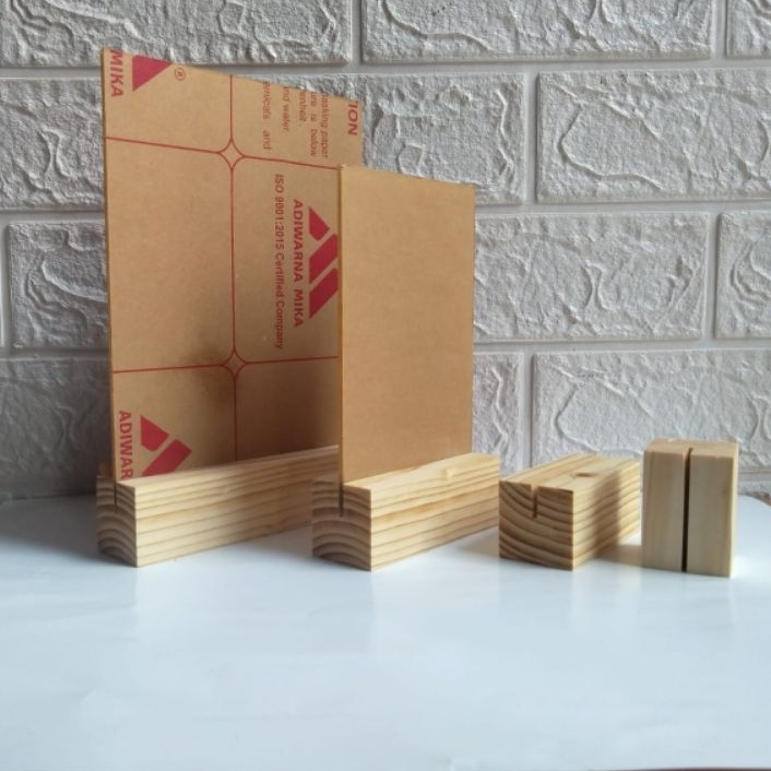 

Price Tag Holder Stand Akrilik Dudukan Akrilik Kayu 8cm 10 cm 12cm