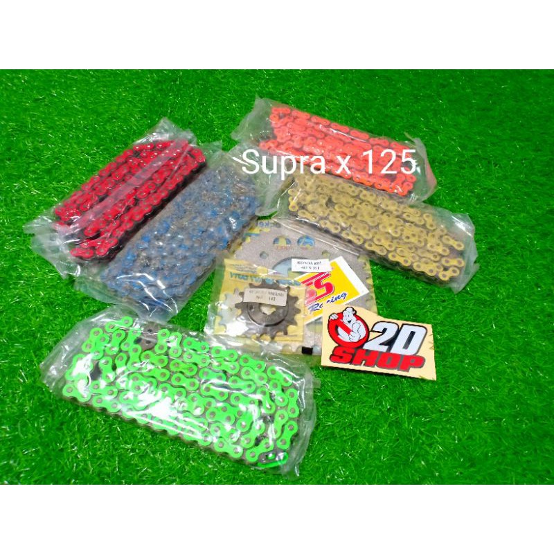 gear gir set sss 415 Supra x 125 karisma Revo Blade rantai sss warna