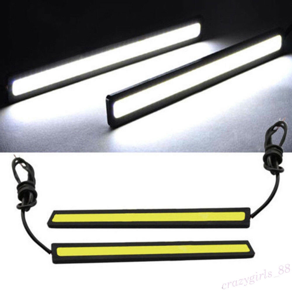 Hot Sale/2Pcs LED COB Daytime Running Light, Tahan Air DC12V Sumber Cahaya Mobil Parkir Kabut Bar Lampu S10