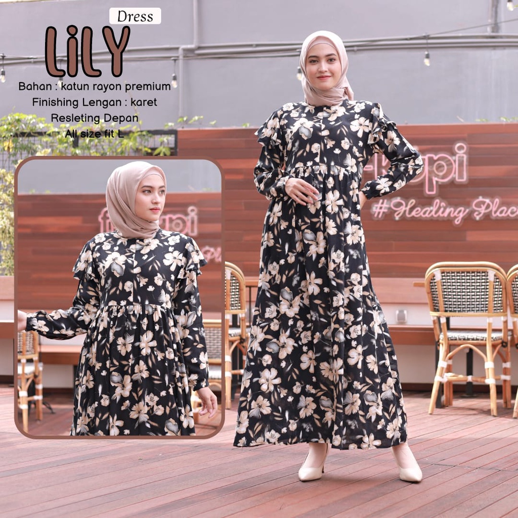 BeautyOne - Homey Dress Lily Gamis Dewasa Jumbo Bahan Katun Rayon Premium Nyaman Dipakai | Bisa Cod