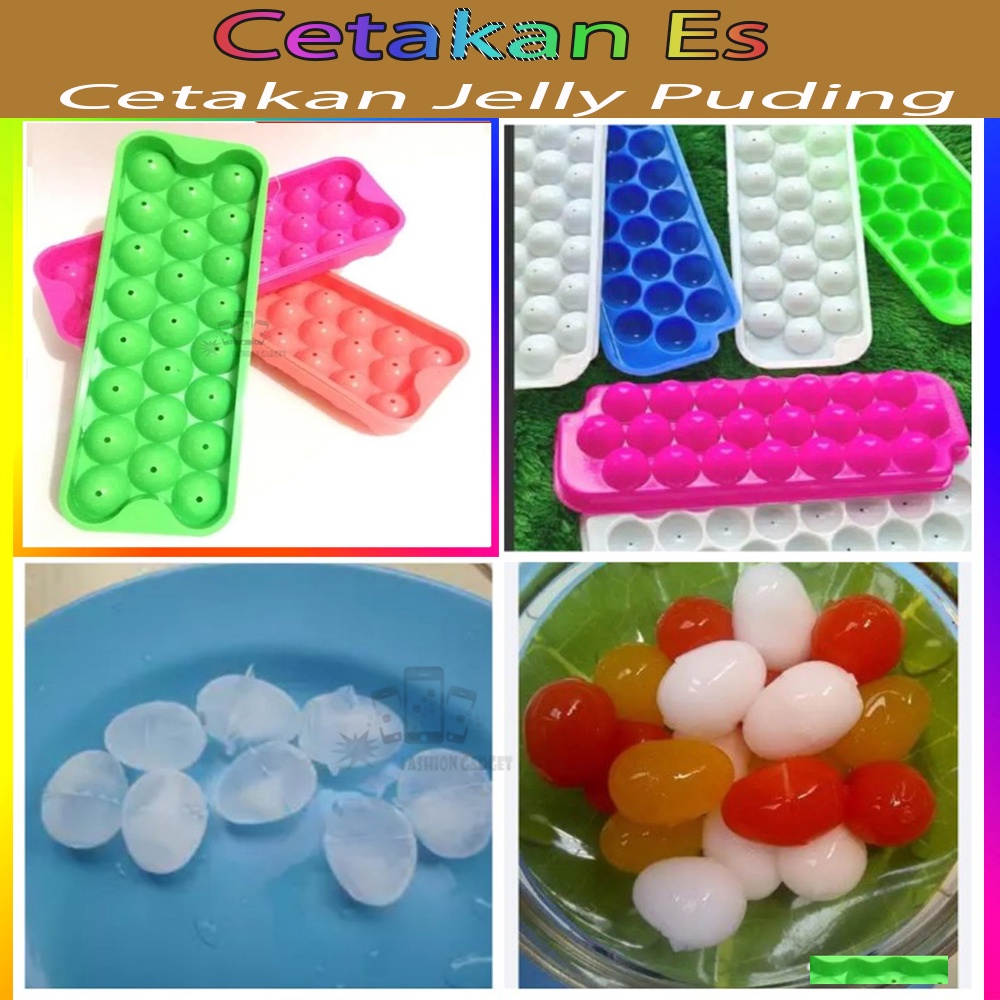 Cetakan Es Batu Cetakan Puding Cetakan Telur Puyuh Warna Cetakan Es / Cetakan Jelly Puding ACAK/RANDOM