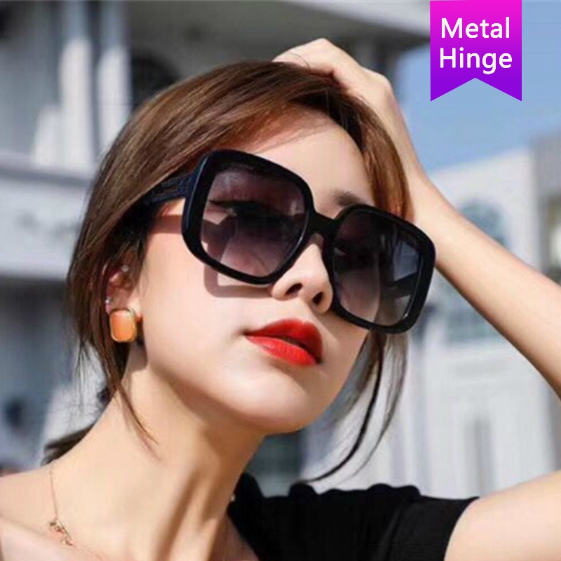 Fashion big frame Korean style square all-match sunglasses