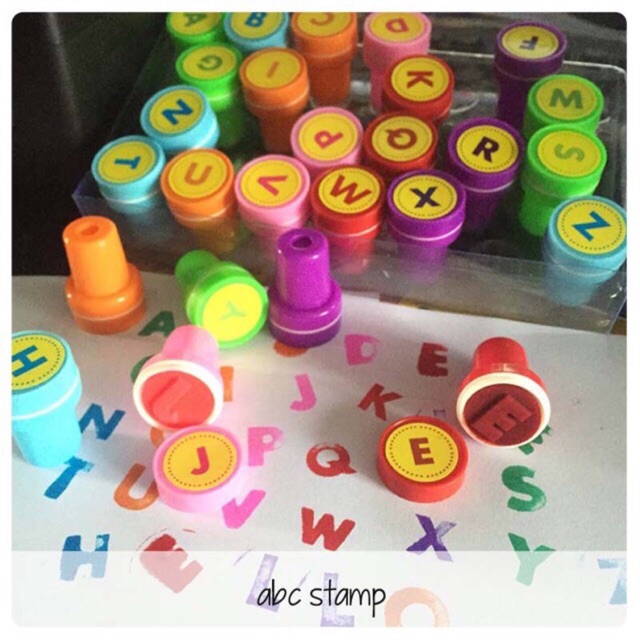 

Alphabets stamp / cap abc / 1 set isi 26 pcs