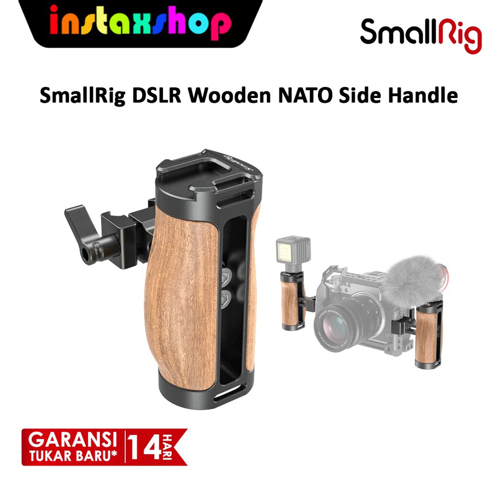 SmallRig DSLR Wooden NATO Side Handle Handgrip
