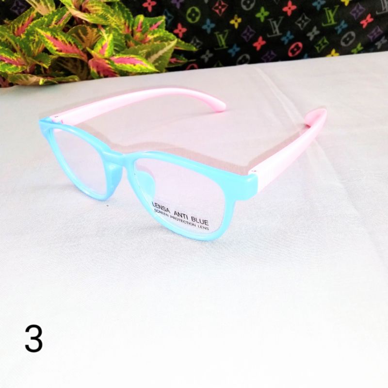 kacamata anak antiradiasi blueray hp laptop lentur cowok cewek-3