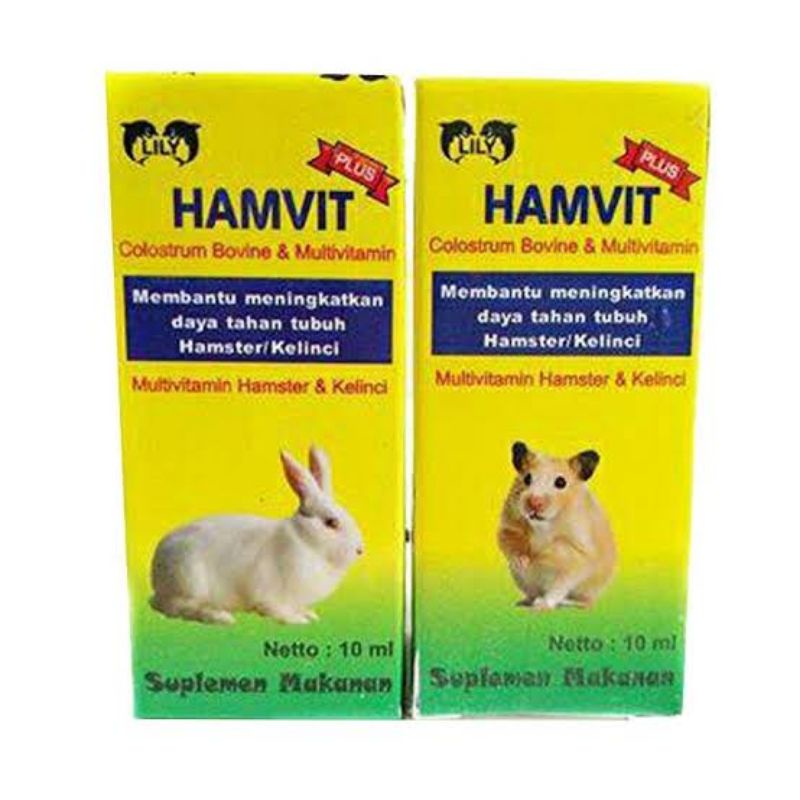 Hamvit Vitamin Bernutrisi Hamster/Kelinci