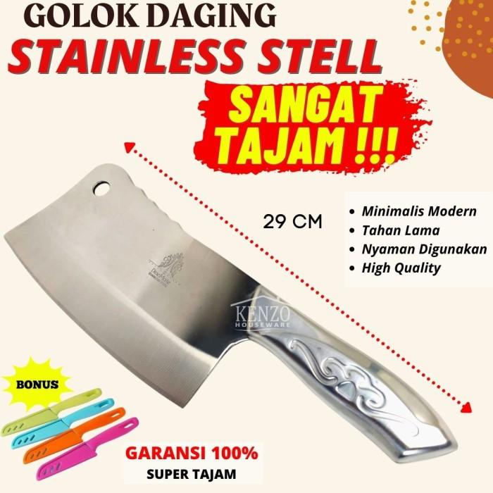 Nay Acc / Golok Daging Stainless Pisau Potong Daging Tulang Golok Tulang Tajam