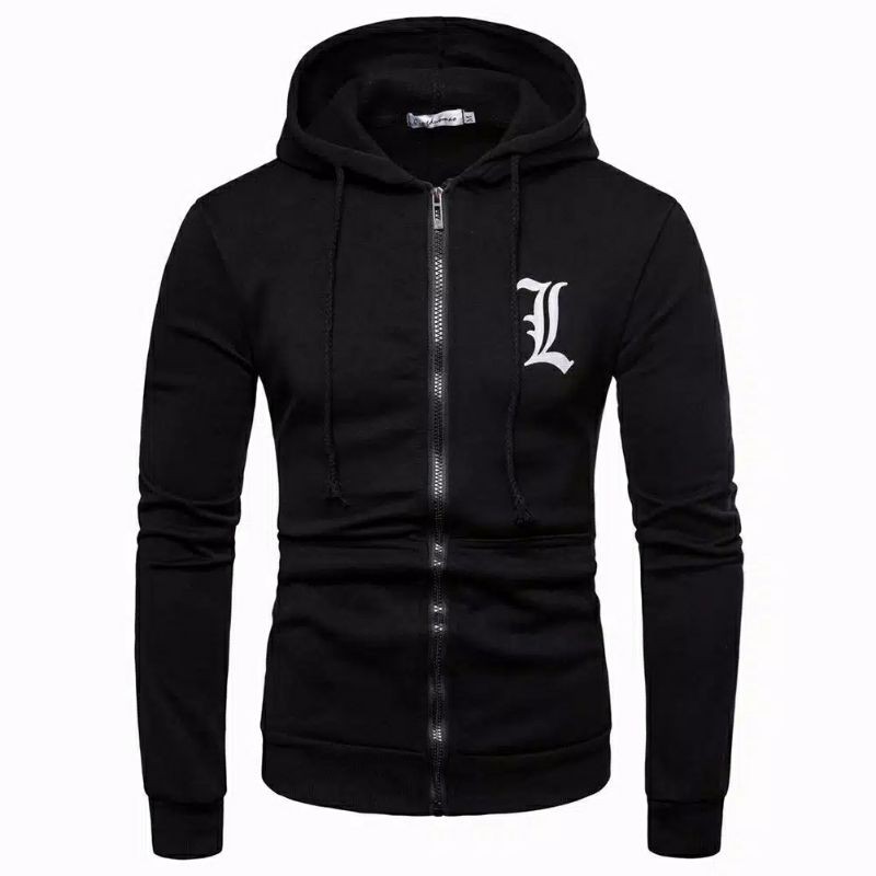 Jaket Zipper Hoodie Pullover DEATH NOTE L LAWLIET Big Size OVERSIZE S M L XL XXL 3XL 4XL 5XL 6XL