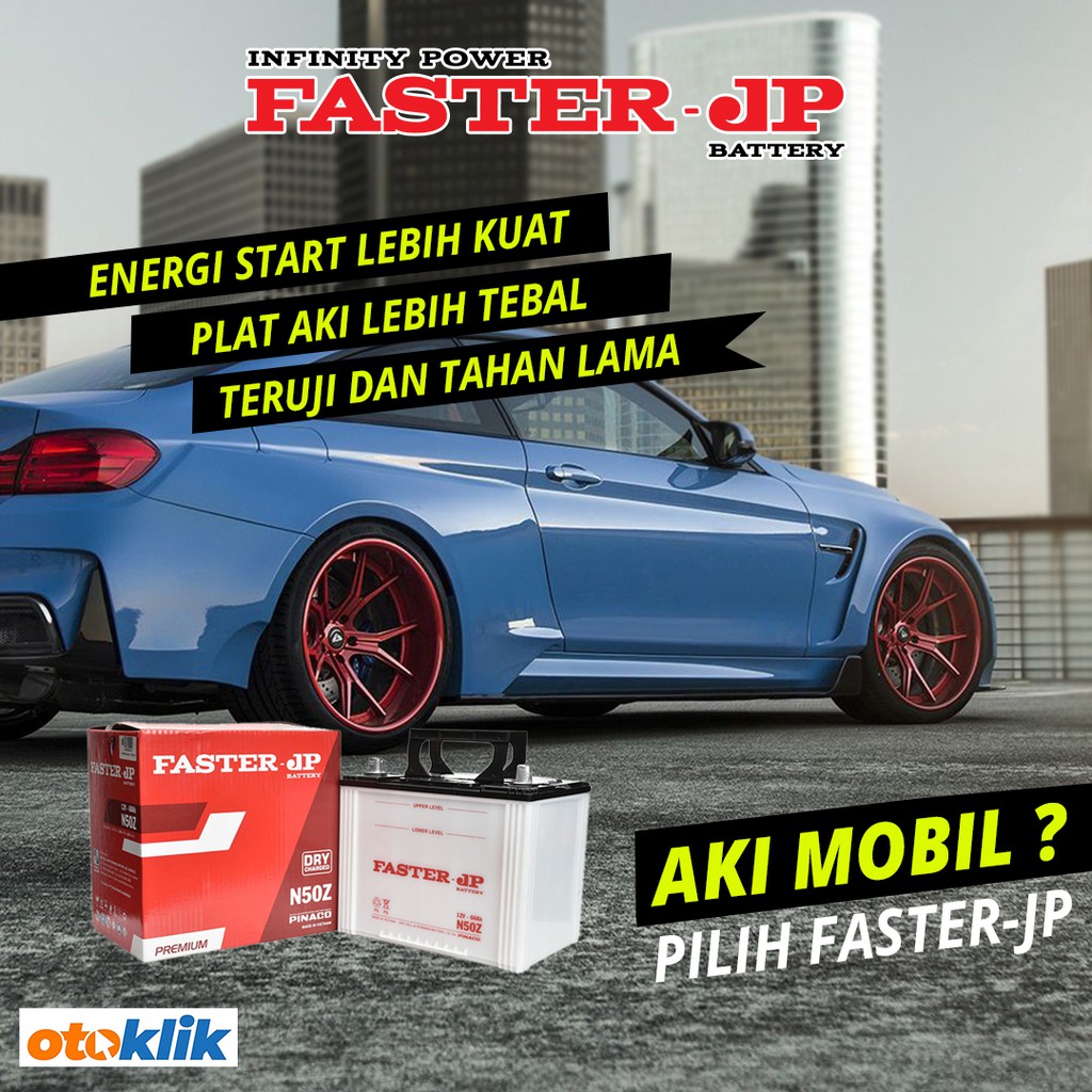 Faster JP N50Z Aki Basah Mobil