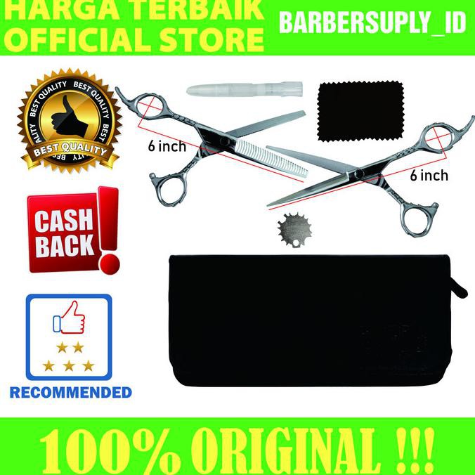 

BISA BAYAR DITEMPAT Gunting Potong Dan Gunting Blending Koryu Nikko 6 inch - M 3460 SILVER OBRAL