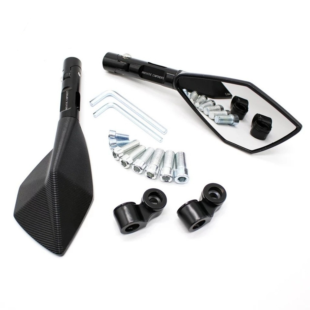 Spion Tomok Tomox V5 Dan V2 Universal Nmax,Aerox,Pcx,Vario,Beat,Mio,Vixion,R15,Cbr,Ninja Dan Motor Lain Nya-Hitam V5