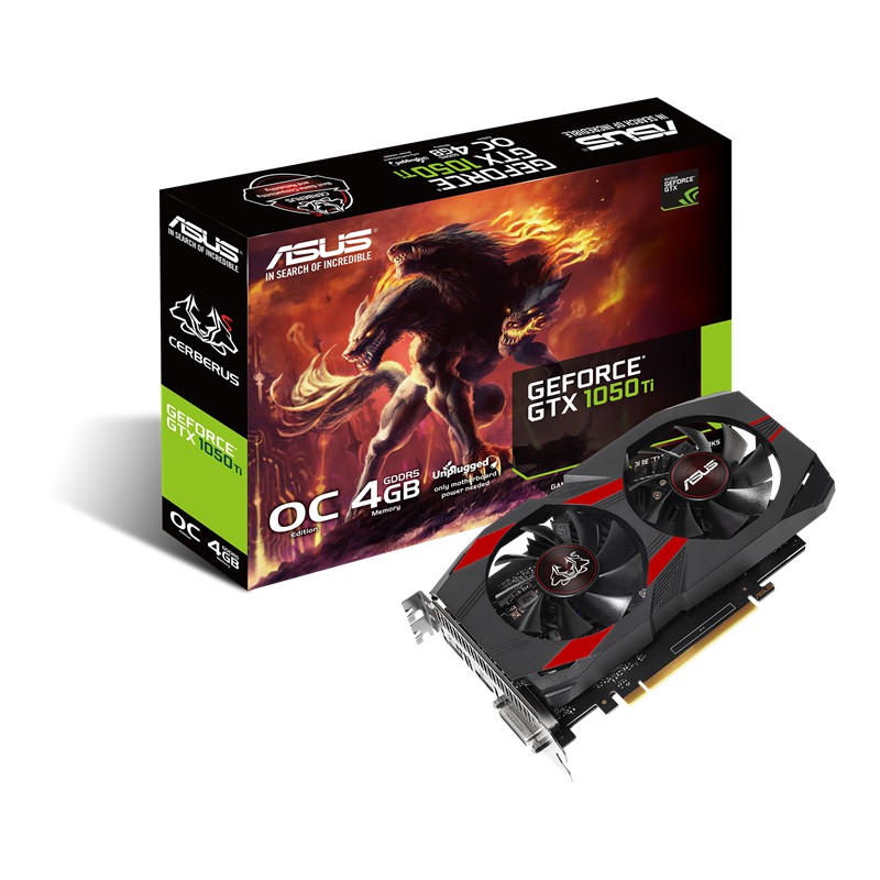 ASUS CERBERUS GTX 1050 Ti 4GB OC GDDR5 - CERBERUS-GTX1050TI-O4G VGA [GS]