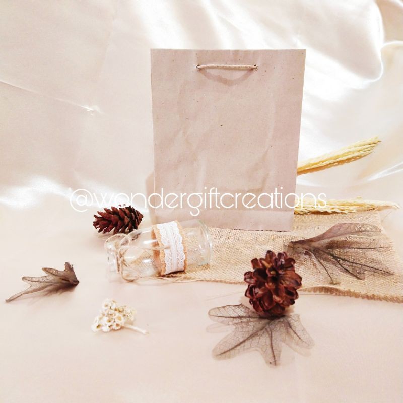 

[READY STOCK] ISI 12 PAPER BAG COKLAT POLOS UKURAN 18 X 5 X 22CM