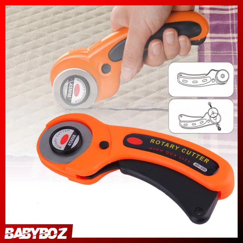 

BABYBOZ - Leyao Cutter Rotary Roller Blade 45mm - SD-100 ALAT POTONG MODEL BULAT LINGKARAN