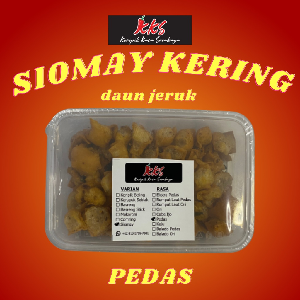 

Siomay kering daun jeruk 100gram