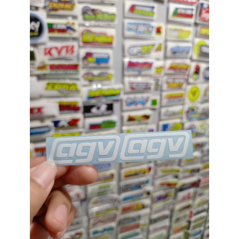 sticker printing AGV KECIL UKURAN 8cm x 1,8cm