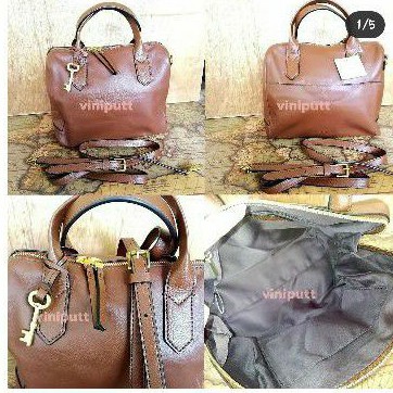 FOSSIL FIONA SATCHEL BROWN