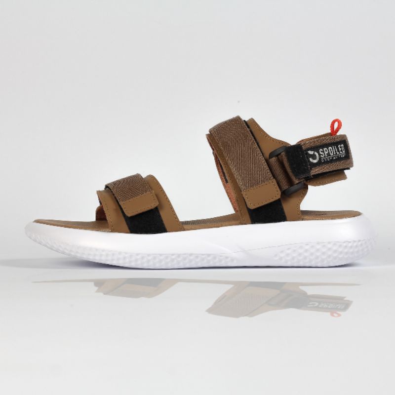 Spoiled - Fuji Yama 02 Black White Sandal Cewek Wanita Perempuan Murah Sendal Tali Karet Sepatu Gunung Traveling Korea Casual Kekinian Tali Strap KZG Import Lokal Bandung Original Ori Cewe Kekinian Kasual Hak Tinggi Fashion-3