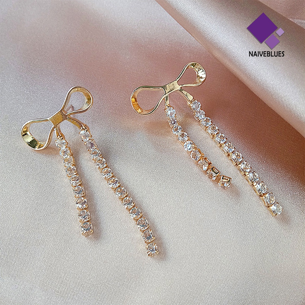 Anting Rumbai Panjang Bahan Alloy Untuk Wanita