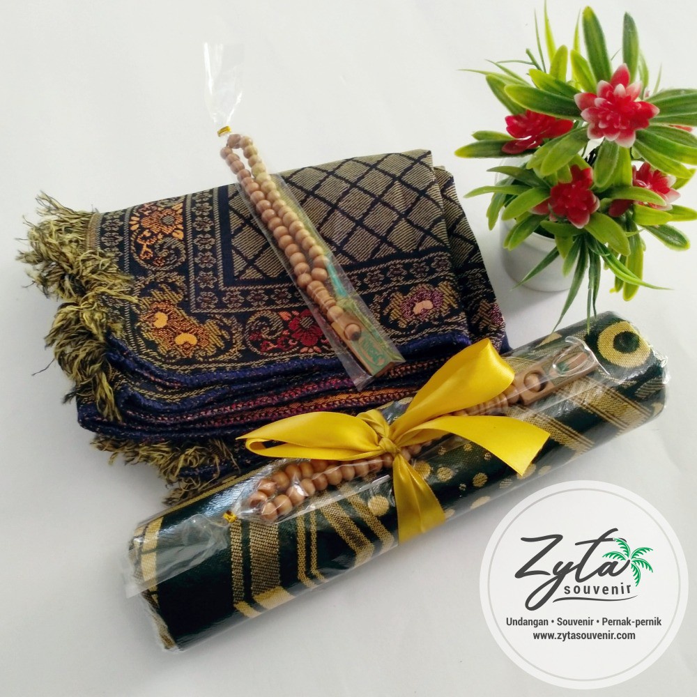 Souvenir Sajadah Tasbih Travel Turki Tipis Dewasa | Sejadah Traveling Turkey Murah Grosir Tahlilan