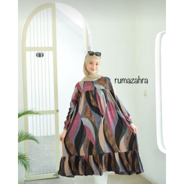 Baju Atasan Tunik / Gamis Tunik Motif 05 By Ririn Collection