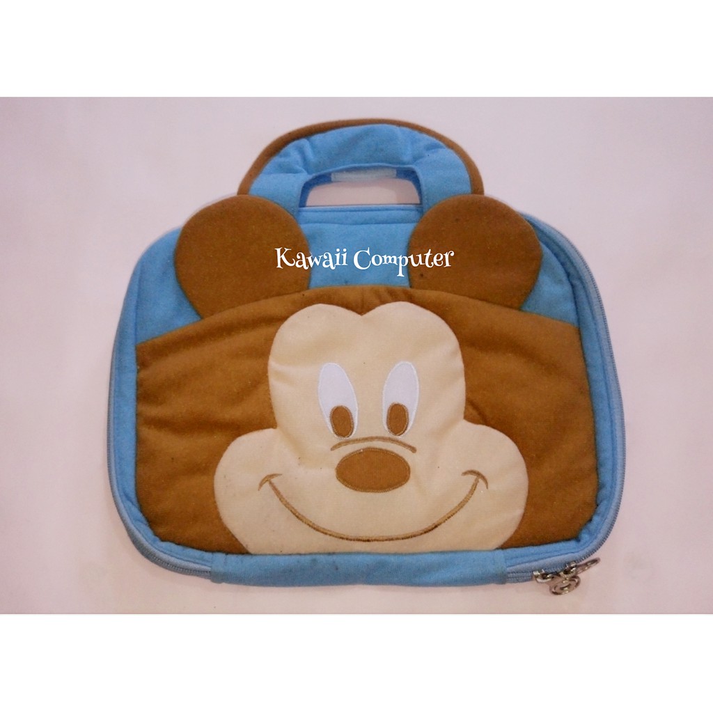 Tas Laptop Karakter / Softcase Cartoon Mickey Mouse / Puppy / tazmania 10" inchi