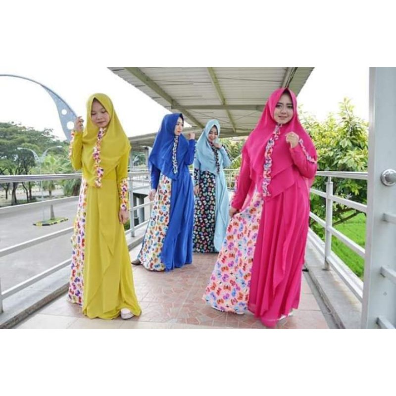 SET SYARI + KHIMAR PREMIUM_butik