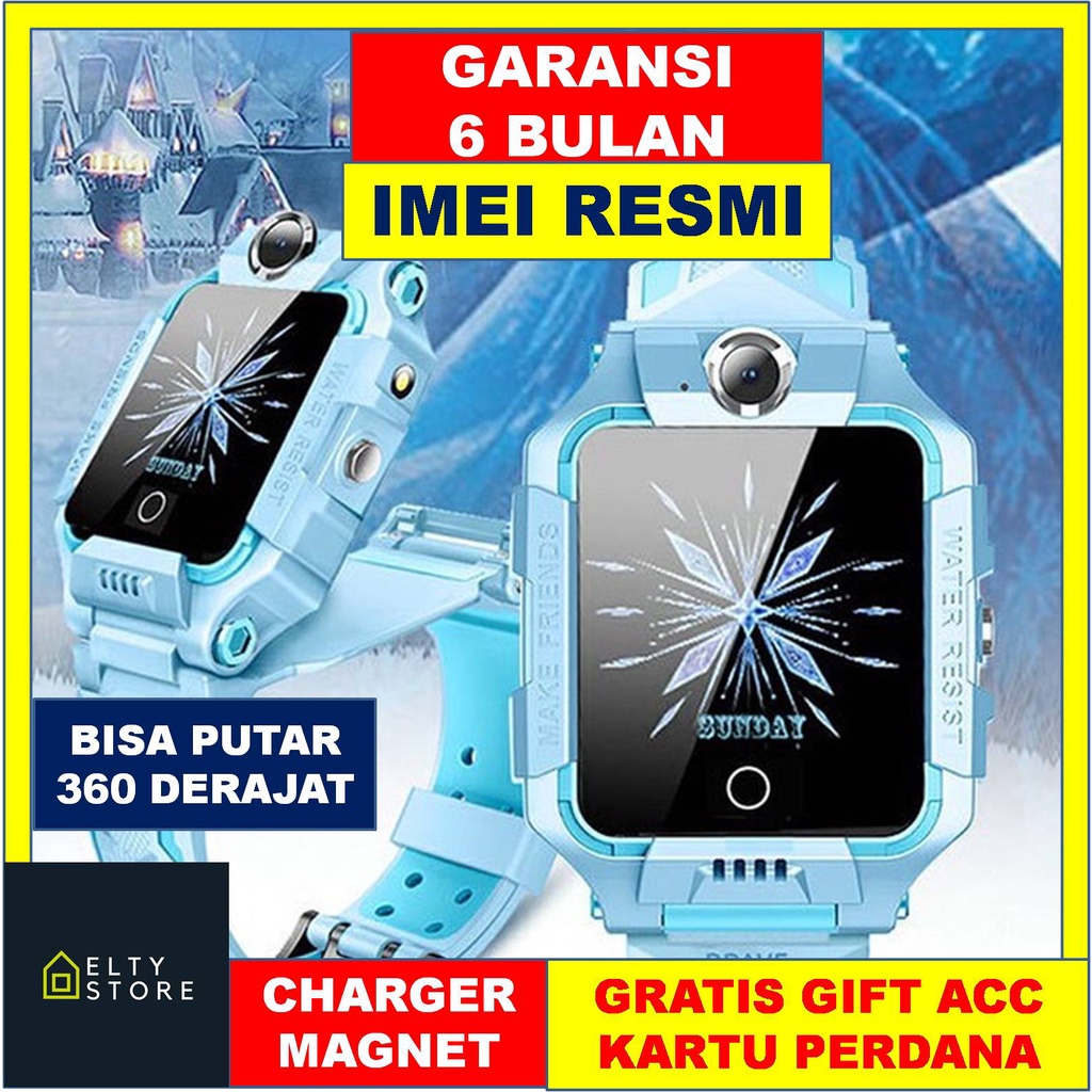 New JAM TANGAN IMO SMARTWATCH ANAK AIMO Z6 FROZEN 2 KAMERA BISA PUTAR 360 DERAJAT ANTI AIR