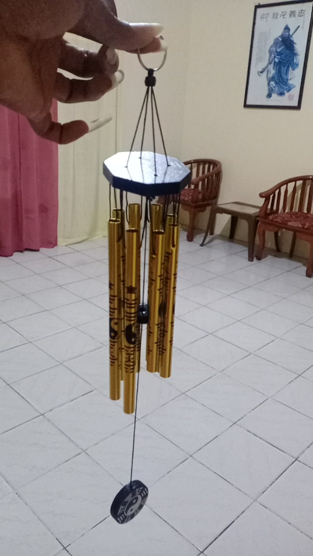 Lonceng Angin Feng Shui Yin Yang Wind Chime