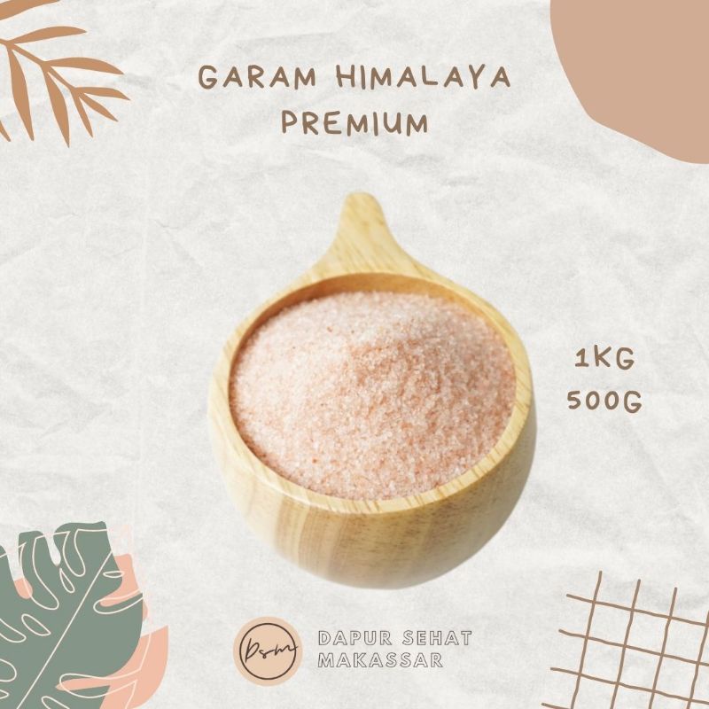 1kg GARAM HIMALAYA PREMIUM garam sehat pink cocok untuk MPASI himsalt murah cod Makassar